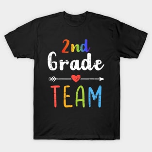 2Nd Grade Team Second Back To School Student Teacher Squad T-Shirt